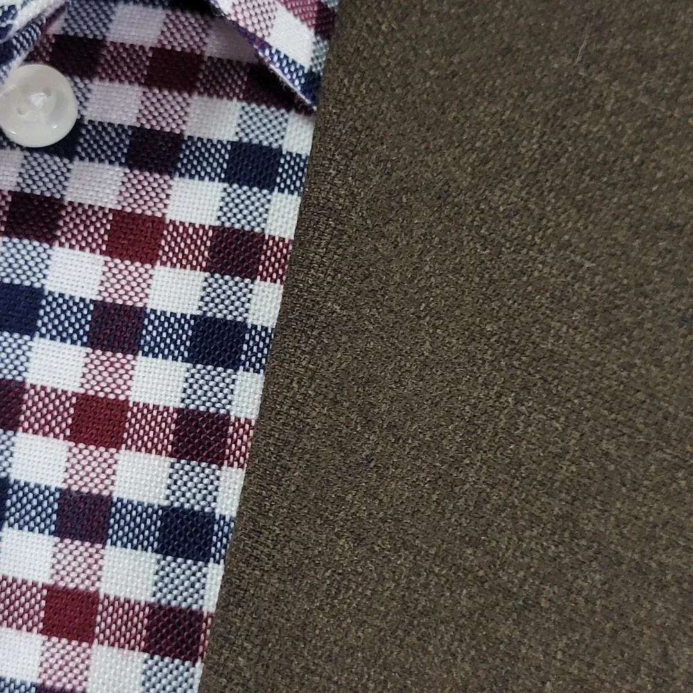 JOS A BANK Men's Sport Coat Blazer Two Button Brown‎ Wool Size 43L